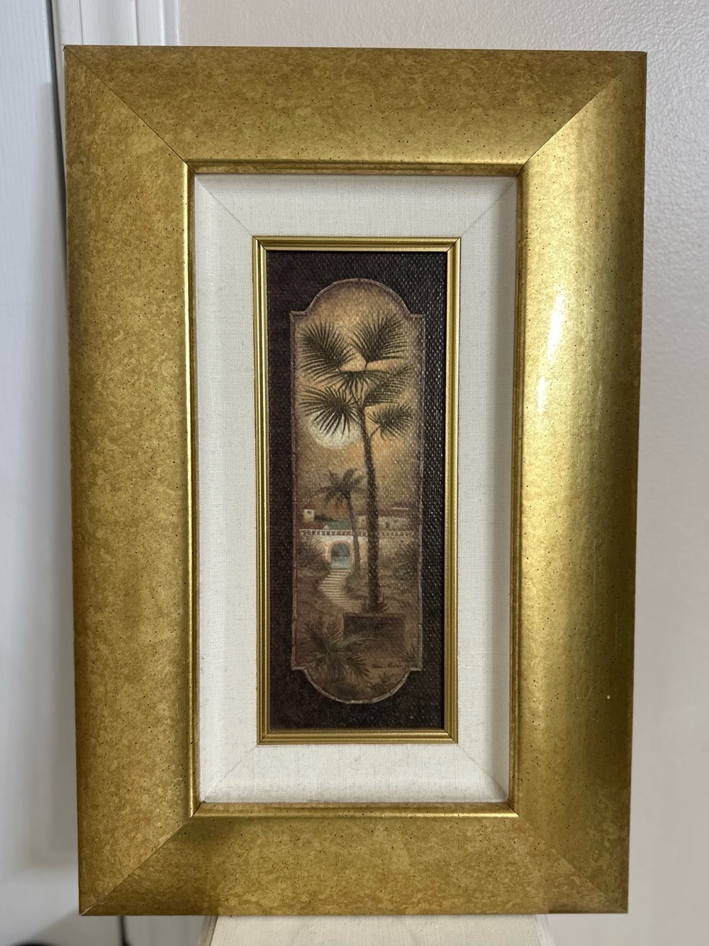 ✨ GOLD FRAMED TROPICAL WALL ART | Coastal Palm Tree Home Décor ✨